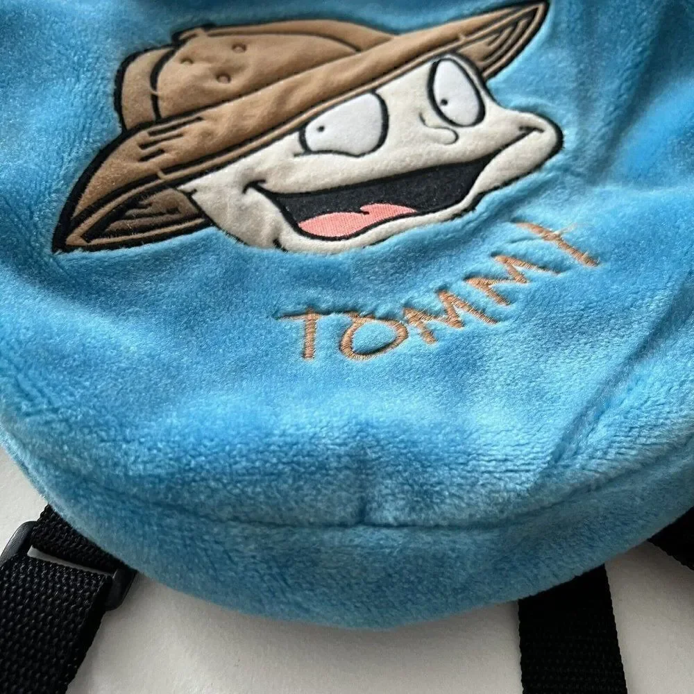 Vintage‎ 1998 Rugrats Tommy Pickles Blue Plush Mini Backpack Rare Cosplay Y2K